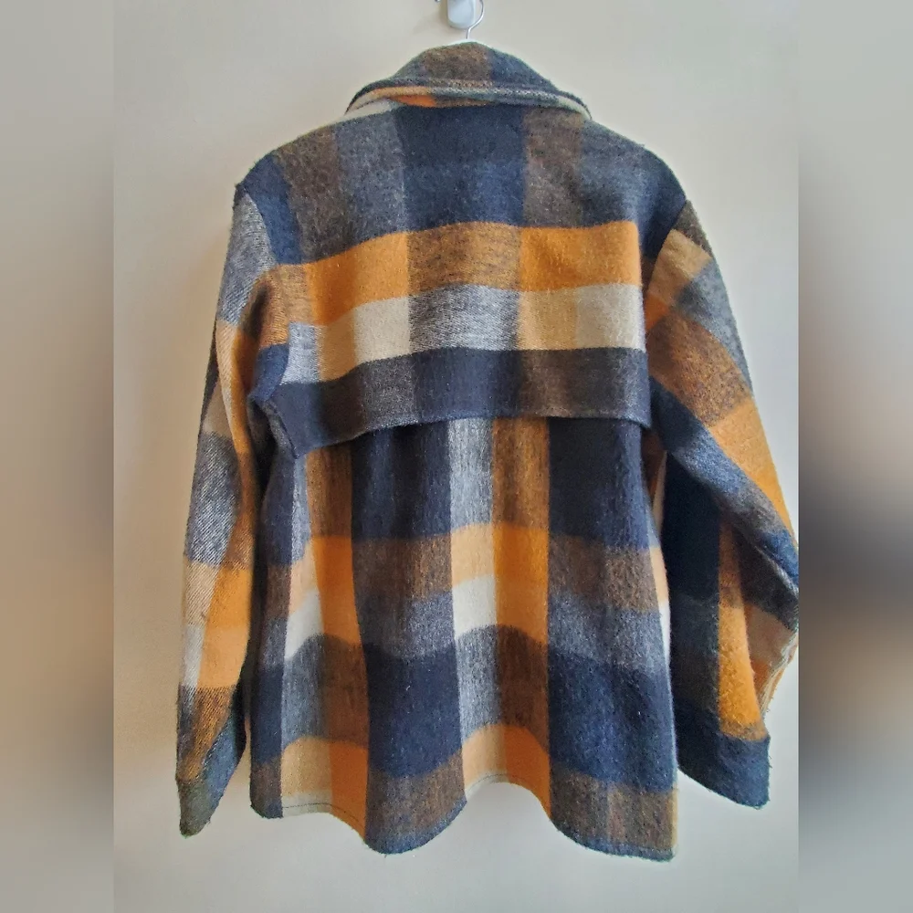 Vintage Shacket shirt like jacket rare and warm unisex Large - Picture 7 of 14